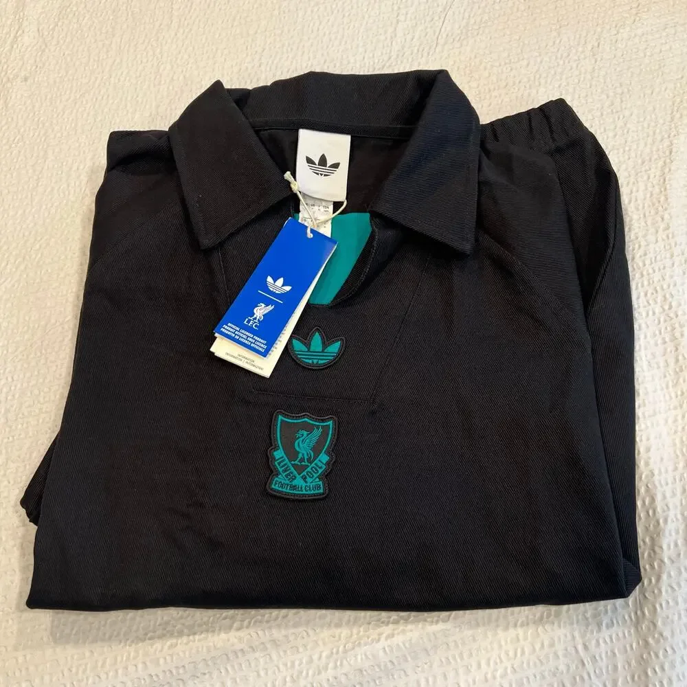 Adidas Liverpool FC Terrace Icons Drill Sweatshirt in black Medium men